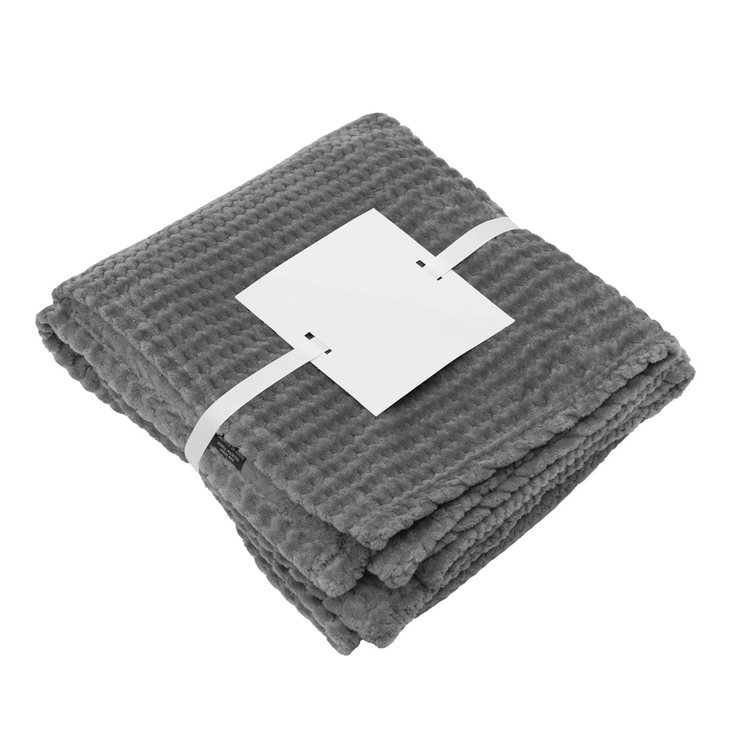 Plush Blanket, Cozy - Gray - Card_Blank