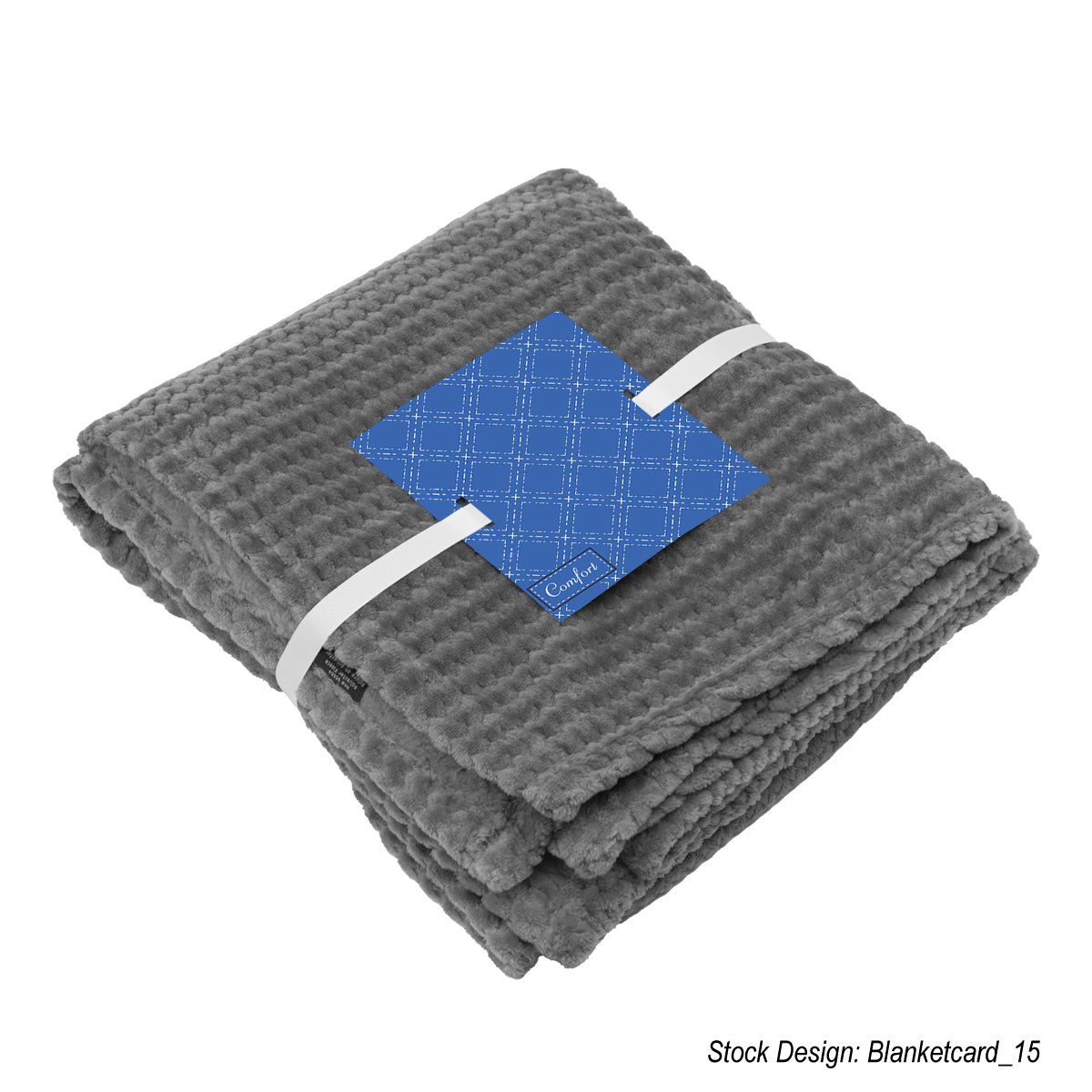 Plush Blanket, Cozy - Gray - Card