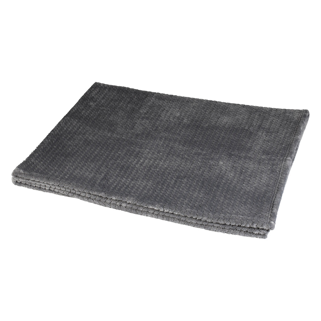 Plush Blanket, Cozy - Gray - Inset