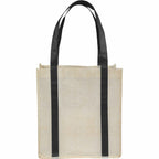 Pluto Recycled Grocery Tote, Small - Black - Back