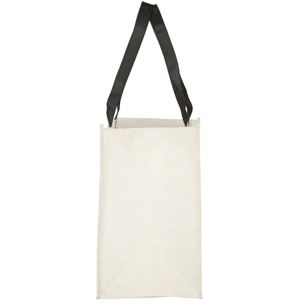 Pluto Recycled Grocery Tote, Small Full Color - Black - Right Side