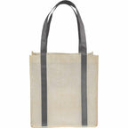 Pluto Recycled Grocery Tote, Small - Gray - Back