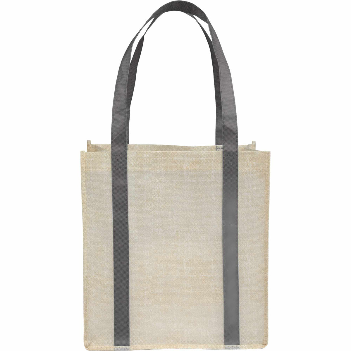 Pluto Recycled Grocery Tote, Small - Gray - Back