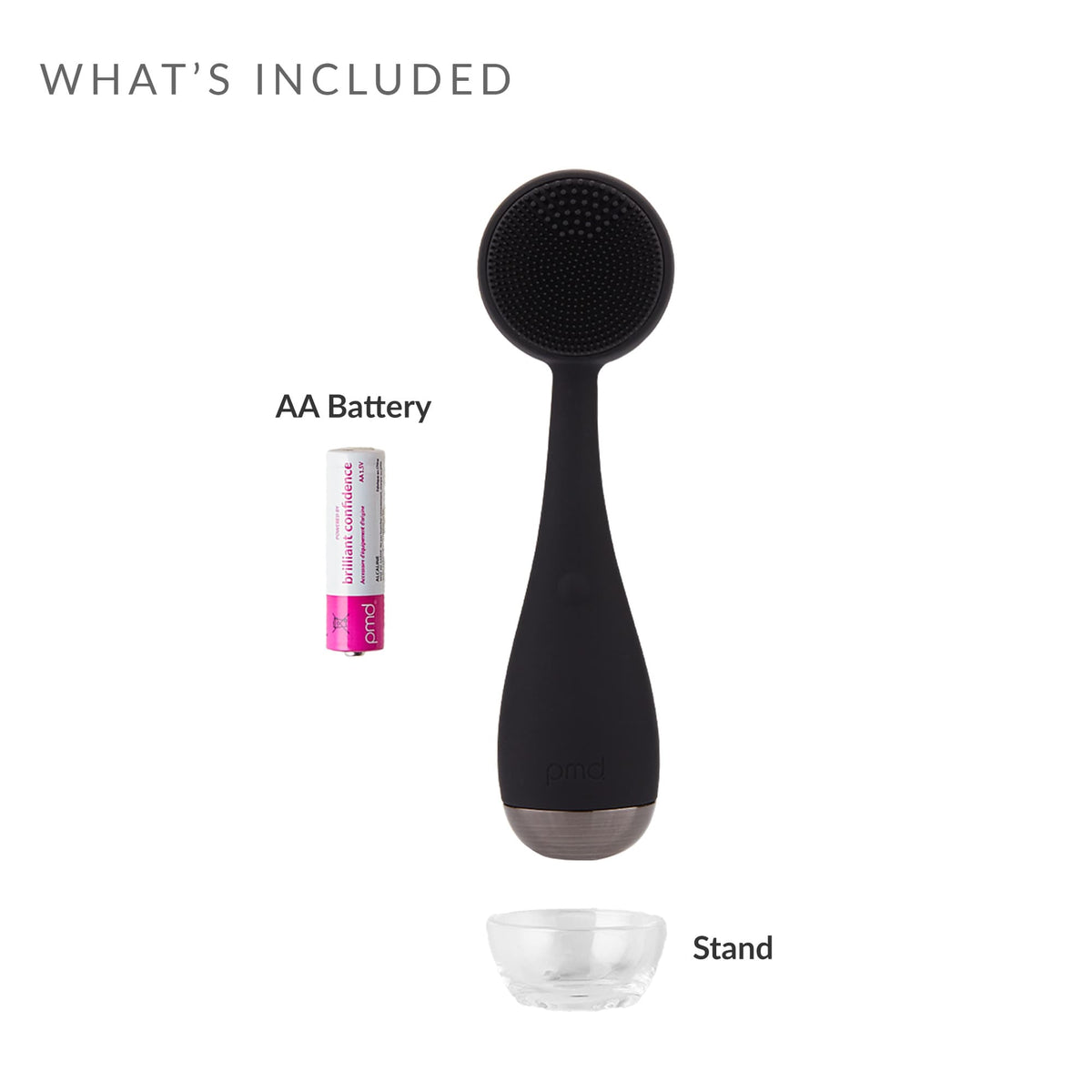PMD Beauty Clean Sonic Facial Cleansing Brush - Black - Front Detail
