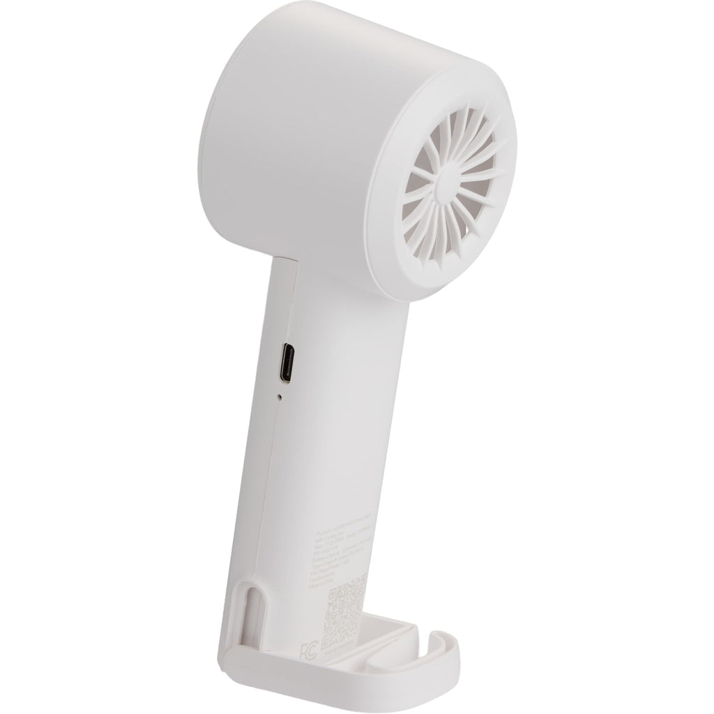 Pocket Chill Cooling Fan and Power Bank, 2,000 mAh - White - Back Right Angle 2