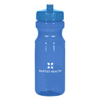 Poly-Clear Fitness Bottle, 24 oz - Blue - Silk Screen