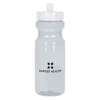 Poly-Clear Fitness Bottle, 24 oz - Clear - Silk Screen