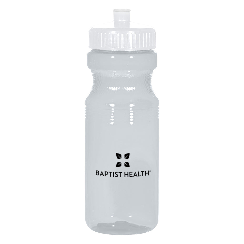 Poly-Clear Fitness Bottle, 24 oz - Clear - Silk Screen