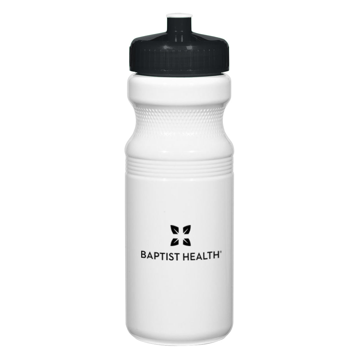 Poly-Clear Fitness Bottle, 24 oz - White Bottle - Silk Screen