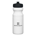 Poly-Clear Fitness Bottle, 24 oz - White Bottle - Silk Screen