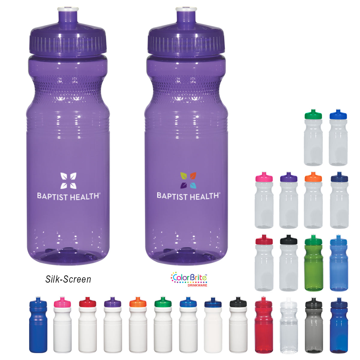 Poly-Clear Fitness Bottle, 24 oz