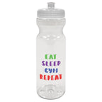 Poly-Clear Fitness Bottle, 28 oz - Colorbrite