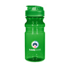 Poly-Clear Fitness Bottle with Super Sipper Lid, 20 oz - Green - Colorbrite Drinkware