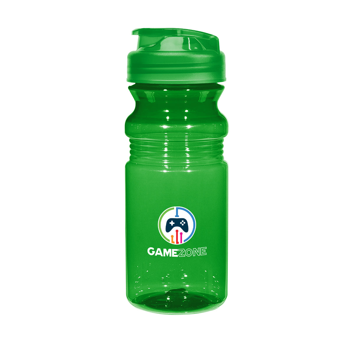 Poly-Clear Fitness Bottle with Super Sipper Lid, 20 oz - Green - Colorbrite Drinkware