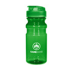 Poly-Clear Fitness Bottle with Super Sipper Lid, 20 oz - Green - Silk Screen
