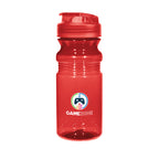 Poly-Clear Fitness Bottle with Super Sipper Lid, 20 oz - Red - Colorbrite Drinkware
