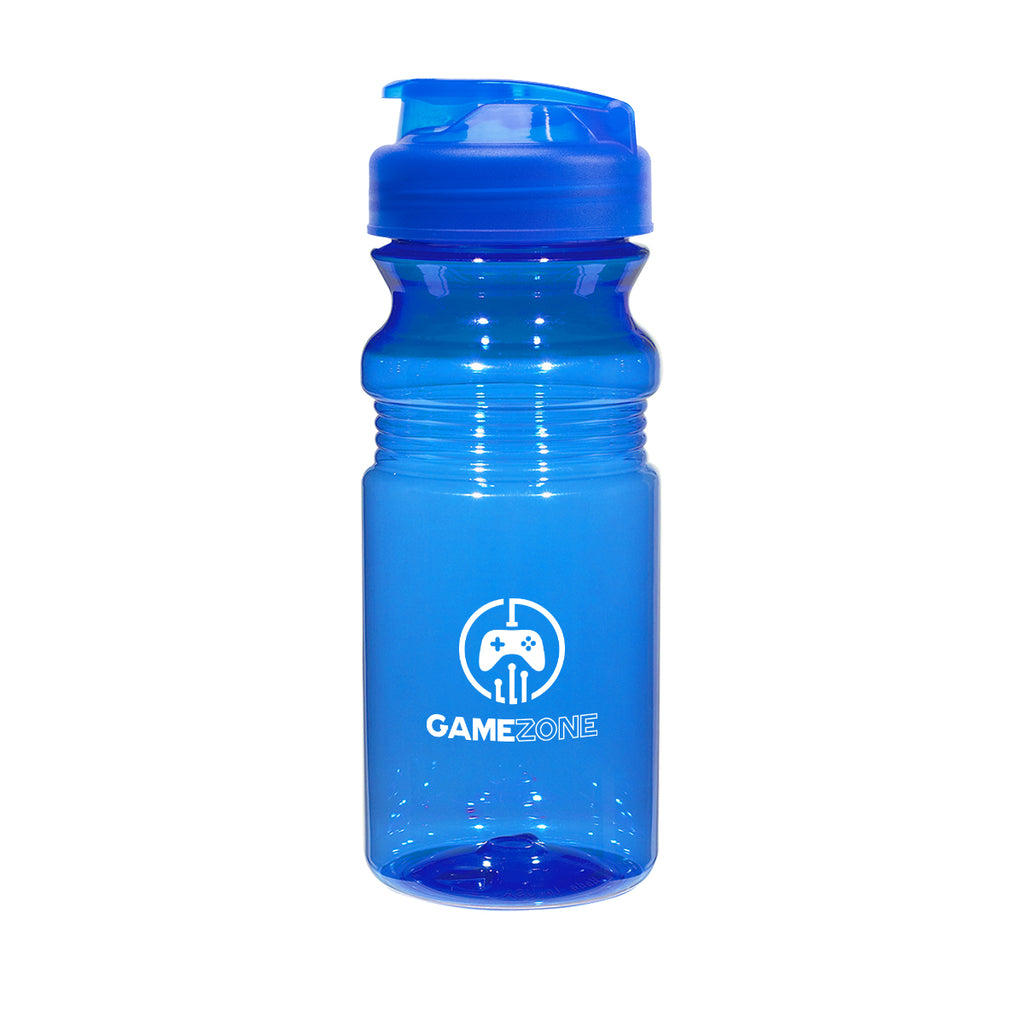 Poly-Clear Fitness Bottle with Super Sipper Lid, 20 oz - Silk Screen
