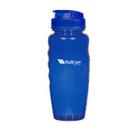 Poly-Clear Gripper Bottle, 30 oz - Blue - Silk Screen