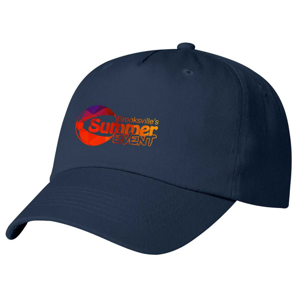 Polyester Cap, 5 Panel Embroidery - Navy - Colorbrite