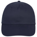 Polyester Cap, 5 Panel Embroidery - Navy - STRAIGHT