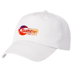 Polyester Cap, 5 Panel Embroidery - White - Colorbrite