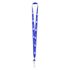 Polyester Lanyard with a J-Hook - Royal Blue - Silk Screen