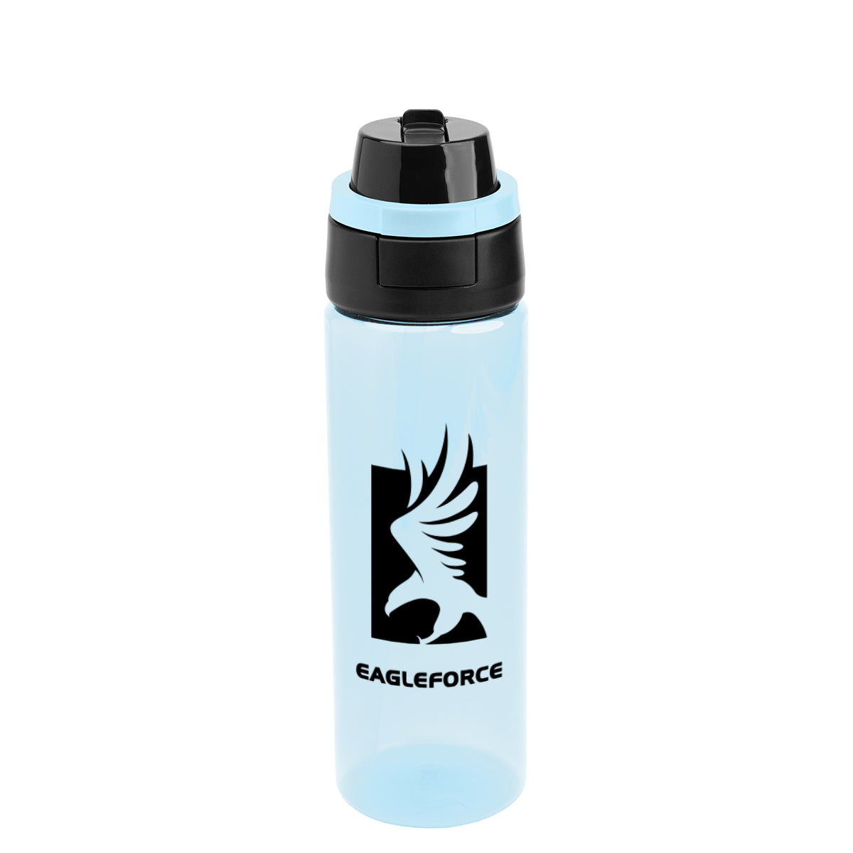 Pop Sip and Chug Bottle, 24 oz - Blue - Silk Screen