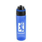 Pop Sip and Chug Bottle, 24 oz - Blue - Silk Screen