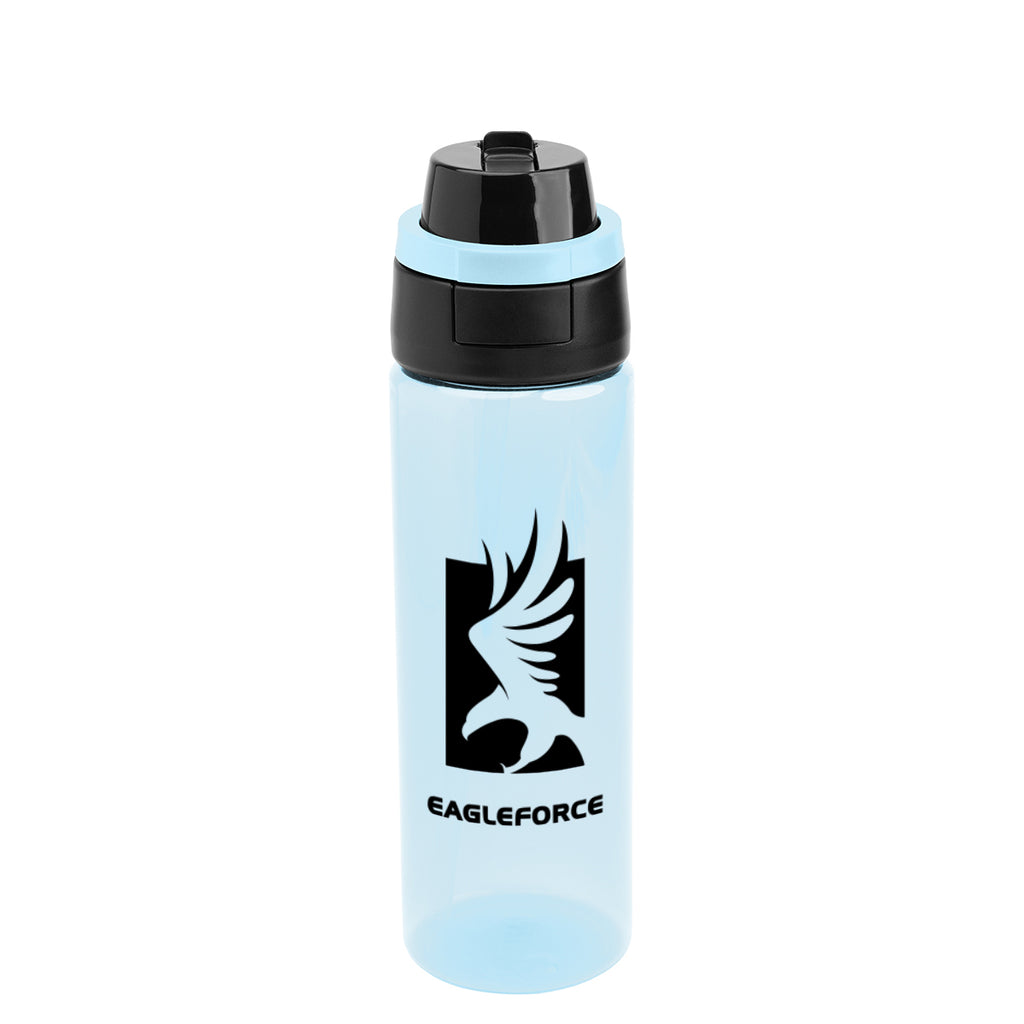 Pop Sip and Chug Bottle, 24 oz - Blue - Silk Screen
