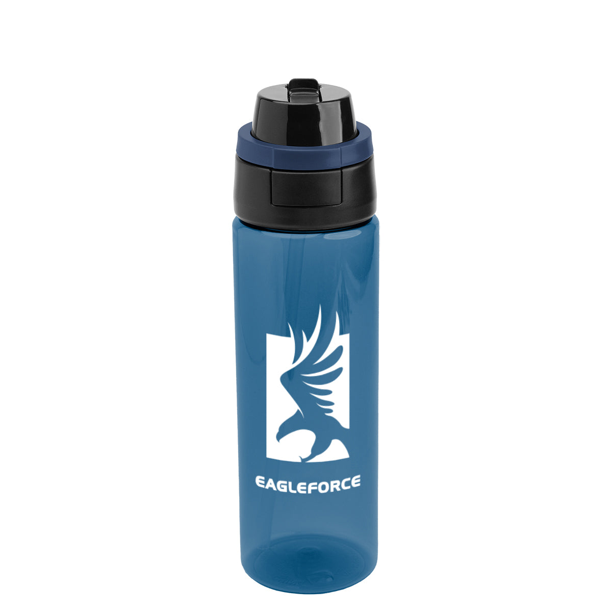 Pop Sip and Chug Bottle, 24 oz - Navy - Silk Screen