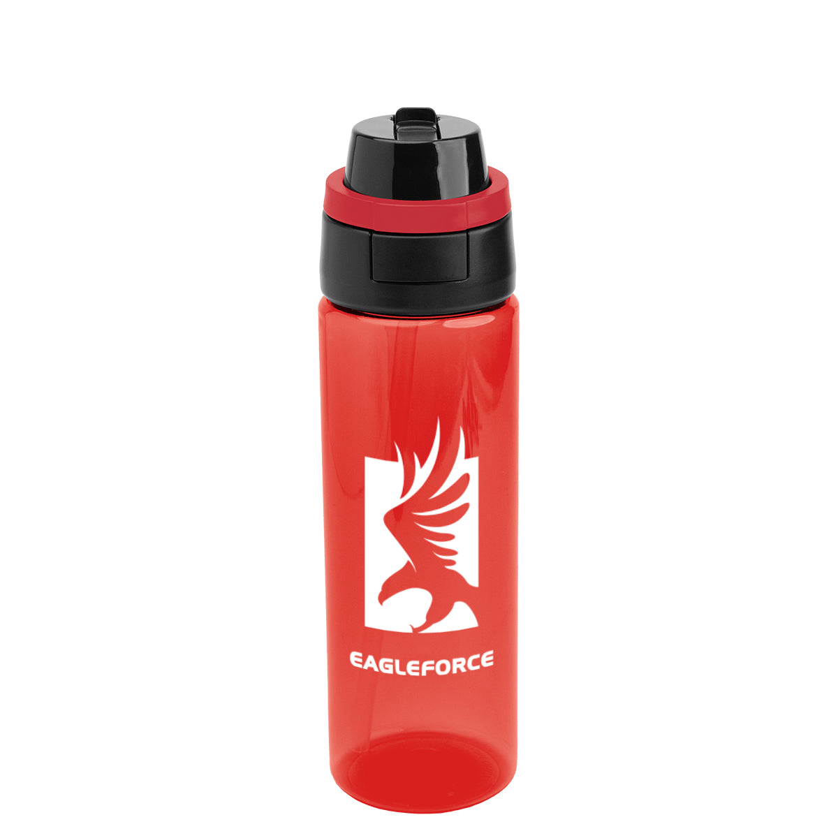 Pop Sip and Chug Bottle, 24 oz - Red - Silk Screen