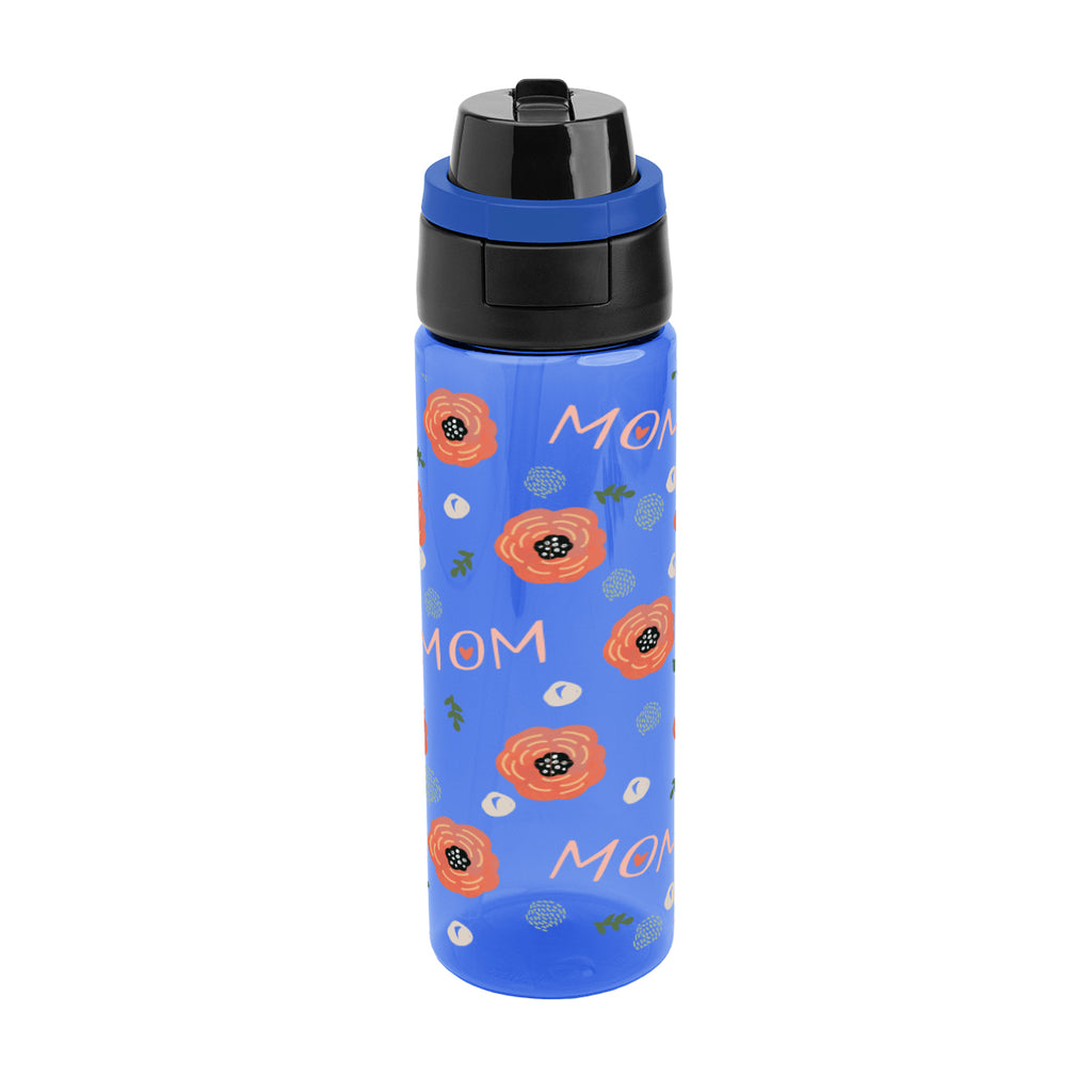 Pop Sip and Chug Bottle in Full Color, 24 oz - Blue - Megabrite
