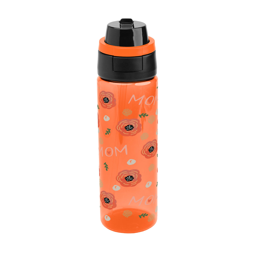 Pop Sip and Chug Bottle in Full Color, 24 oz - Orange - Megabrite