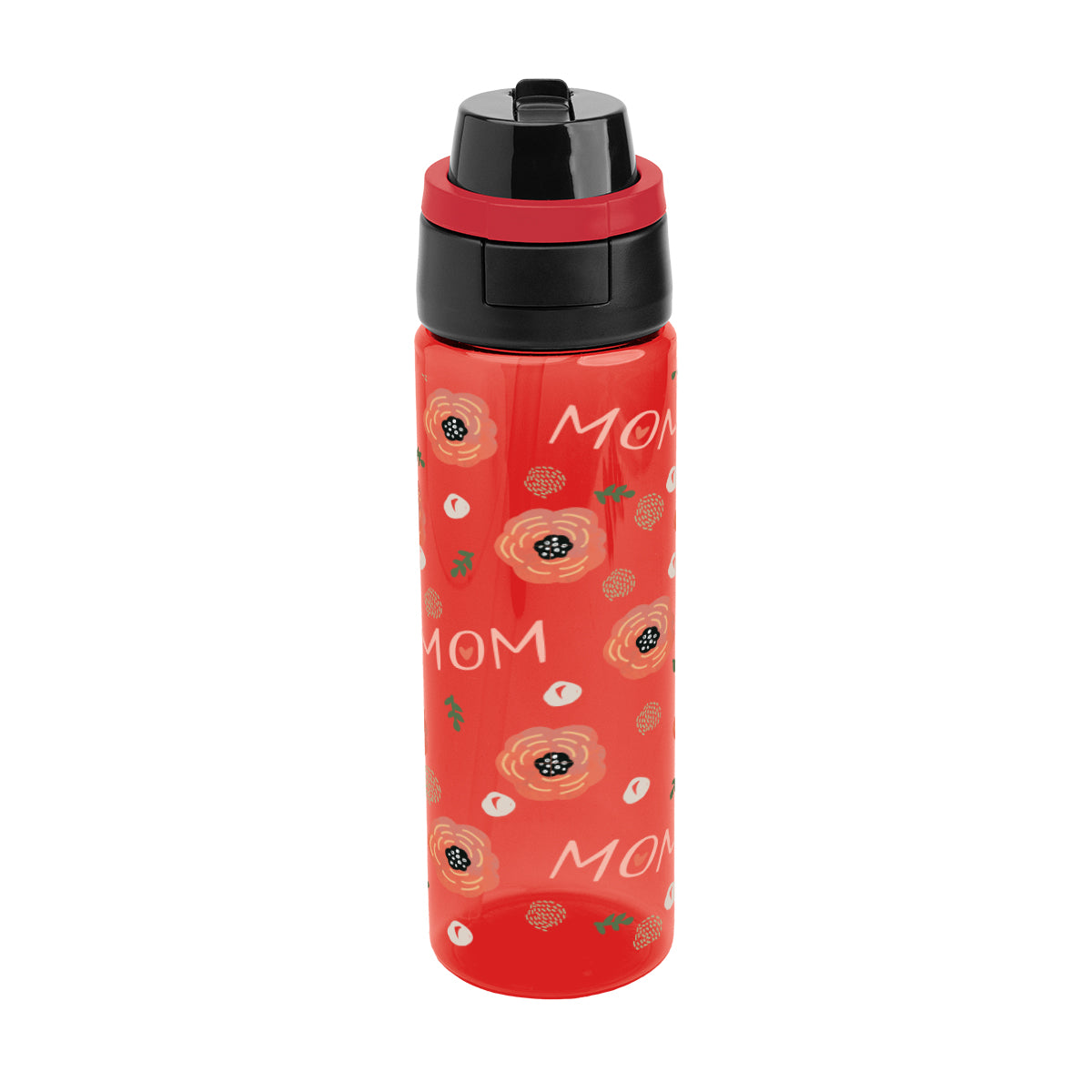 Pop Sip and Chug Bottle in Full Color, 24 oz - Red - Megabrite