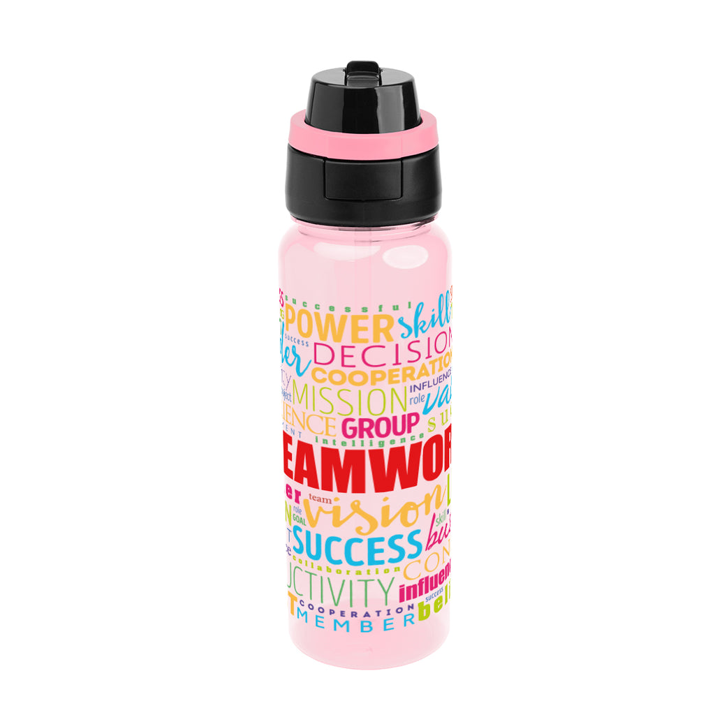 Pop Sip and Chug Bottle in Full Color, 32 oz - Pink - Megabrite