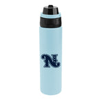 Pop Sip and Chug Recycled Single Wall Stainless Steel Bottle, 32 oz - Light Blue - Silk Screen