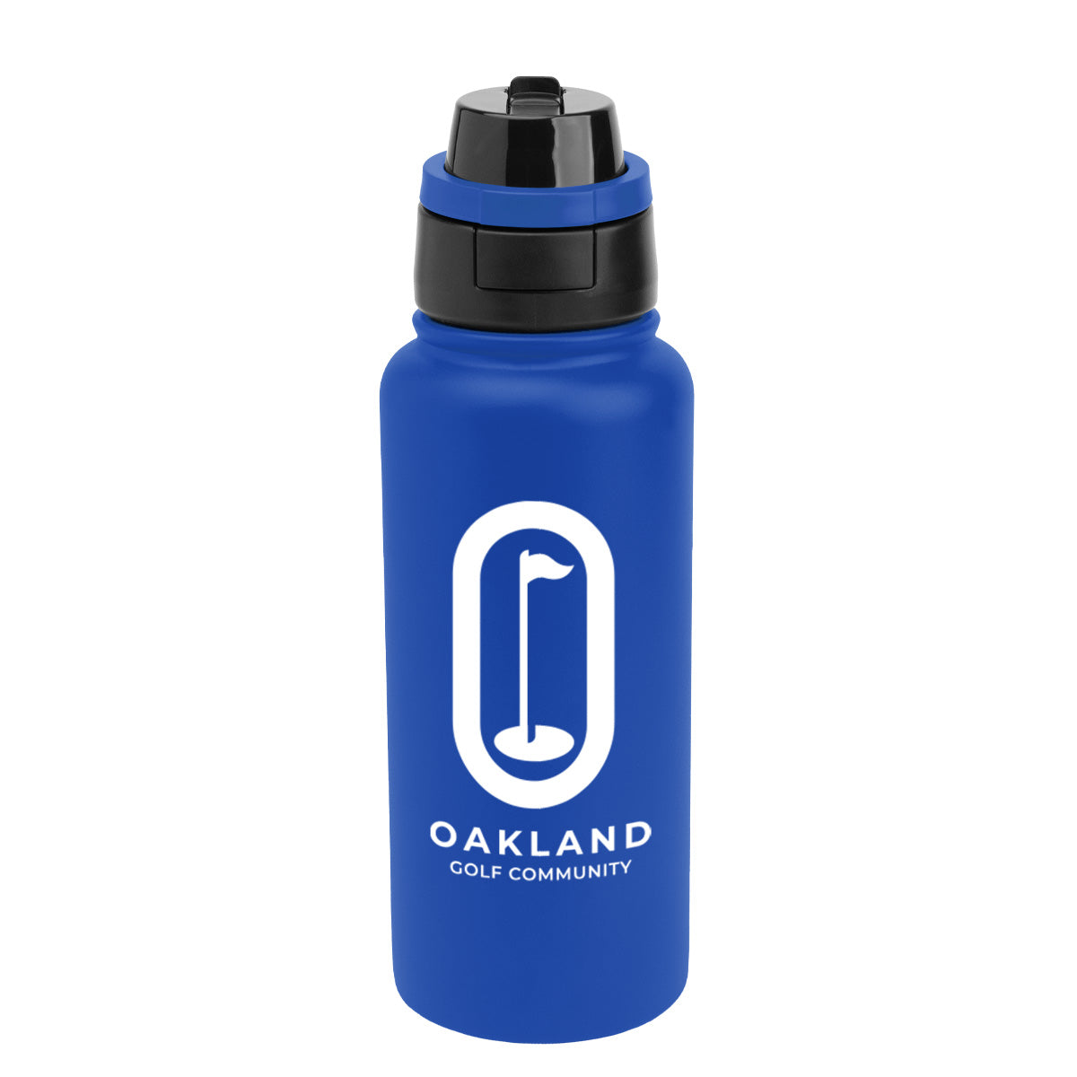 Pop Sip and Chug Recycled Stainless Steel Bottle, 32 oz Laser Engraving - Blue - Silk Screen