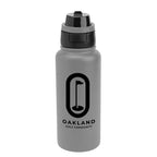Pop Sip and Chug Recycled Stainless Steel Bottle, 32 oz Laser Engraving - Gray - Silk Screen