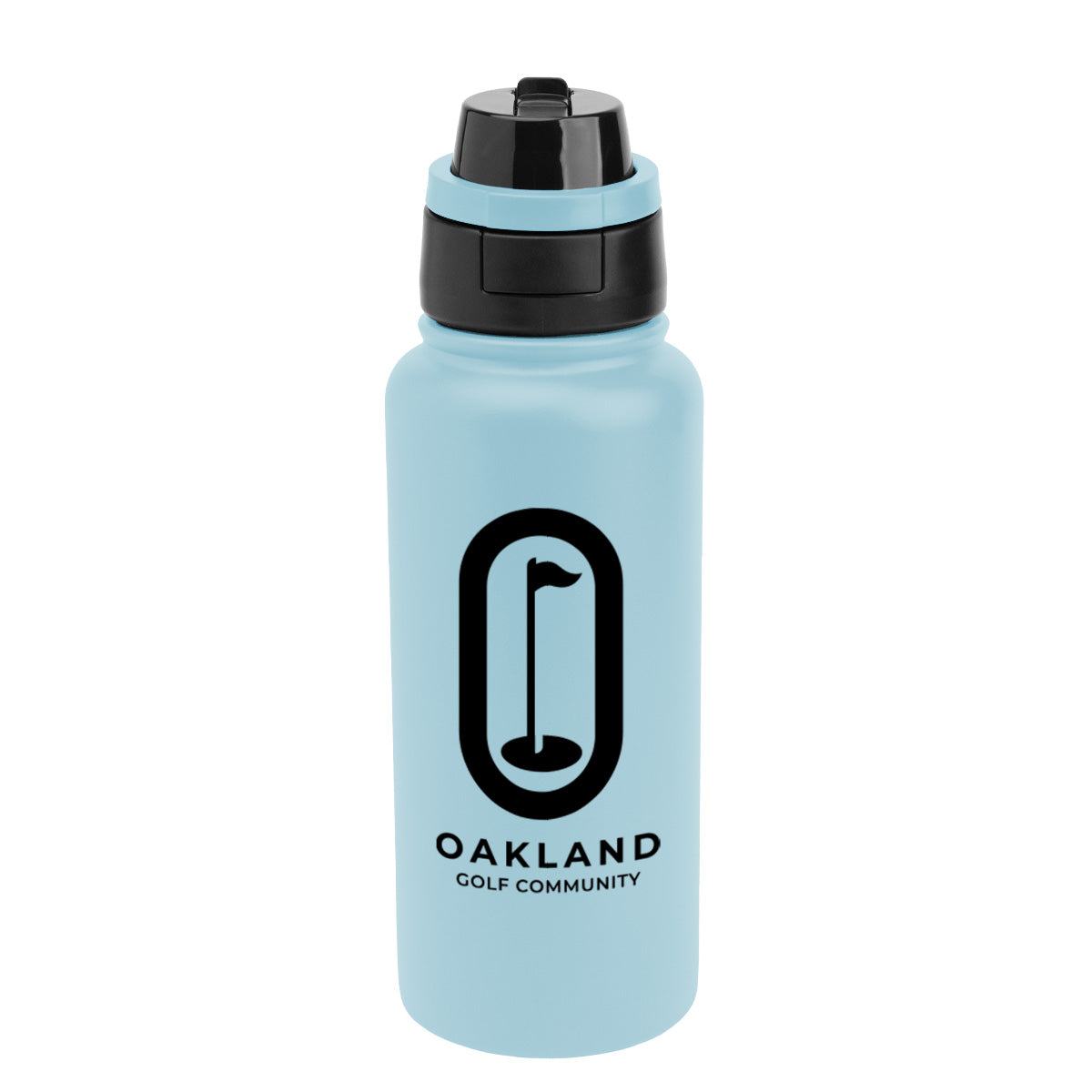 Pop Sip and Chug Recycled Stainless Steel Bottle, 32 oz Laser Engraving - Light Blue - Silk Screen