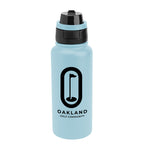 Pop Sip and Chug Recycled Stainless Steel Bottle, 32 oz Laser Engraving - Light Blue - Silk Screen