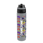 Pop Sip and Chug Recycled Stainless Steel Bottle in Full Color, 24 oz - Gray - Megabrite
