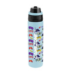 Pop Sip and Chug Recycled Stainless Steel Bottle in Full Color, 24 oz - Light Blue - Megabrite
