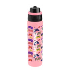 Pop Sip and Chug Recycled Stainless Steel Bottle in Full Color, 24 oz - Pink - Megabrite