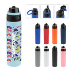 Pop Sip and Chug Recycled Stainless Steel Bottle in Full Color, 24 oz