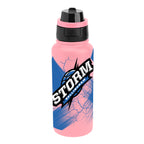 Pop Sip and Chug Recycled Stainless Steel Bottle in Full Color, 32 oz - Pink - Megabrite