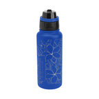Pop Sip and Chug Recycled Steel Bottle, Laser Engraved, 32 oz - Blue - Laser