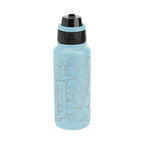 Pop Sip and Chug Recycled Steel Bottle, Laser Engraved, 32 oz - Light Blue - Laser