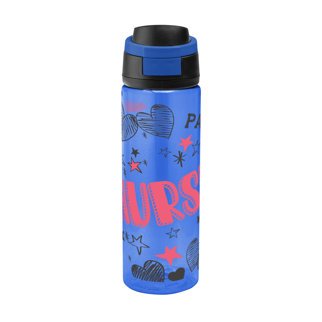 Pop Sip Bottle in Full Color, 24 oz - Blue - Megabrite
