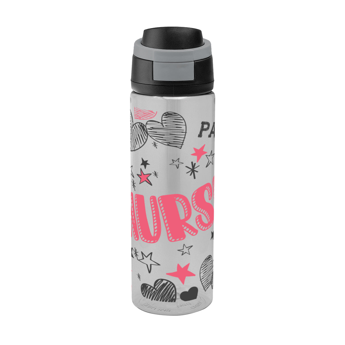 Pop Sip Bottle in Full Color, 24 oz - Gray - Megabrite