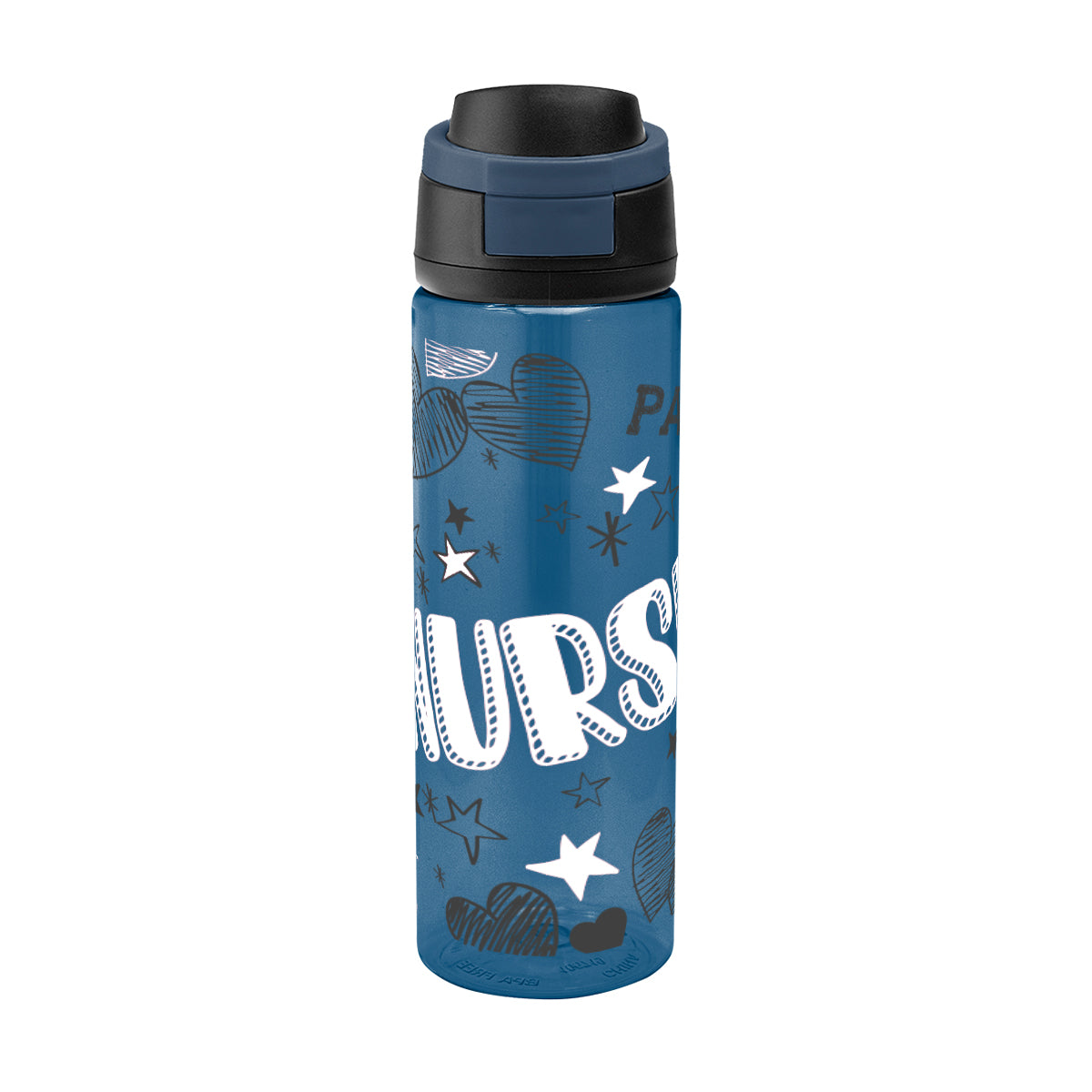 Pop Sip Bottle in Full Color, 24 oz - Navy - Megabrite